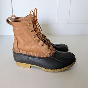 LL Bean Women's Bean Boots 8" Size 7 Duck Rain Boots